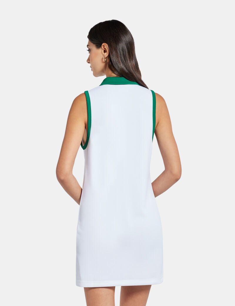 فستان قصير بياقة بولو