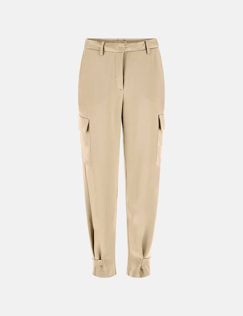 Satin cargo pant