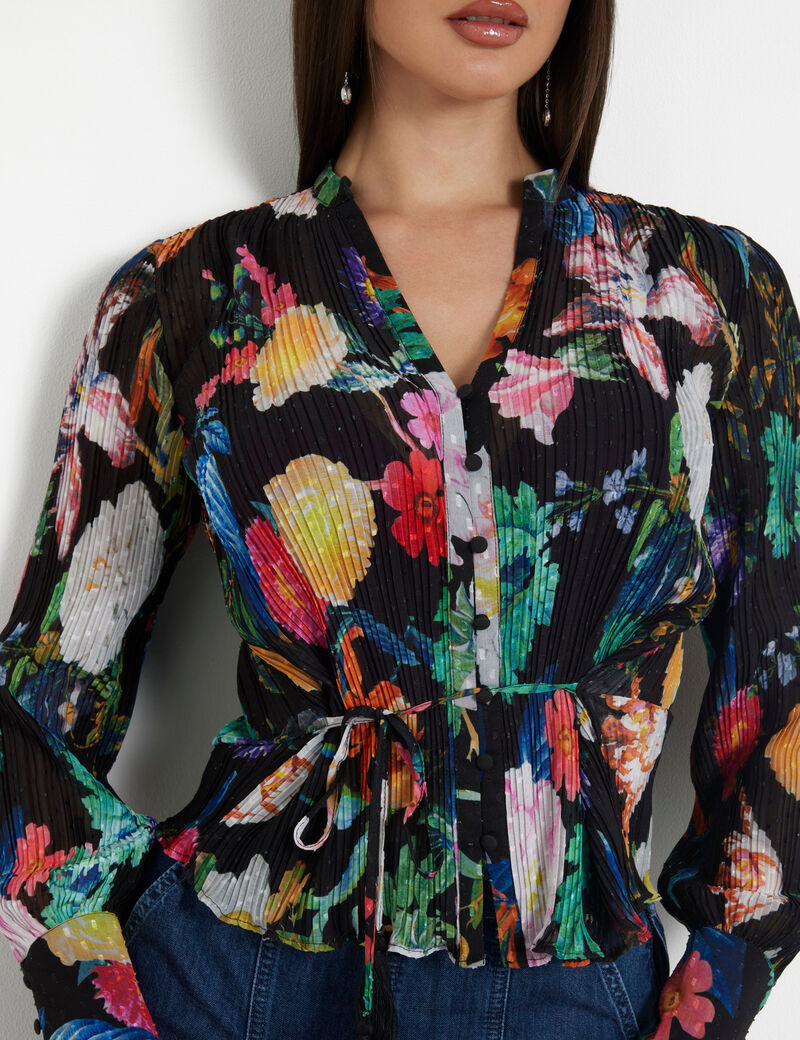 Pleated blouse