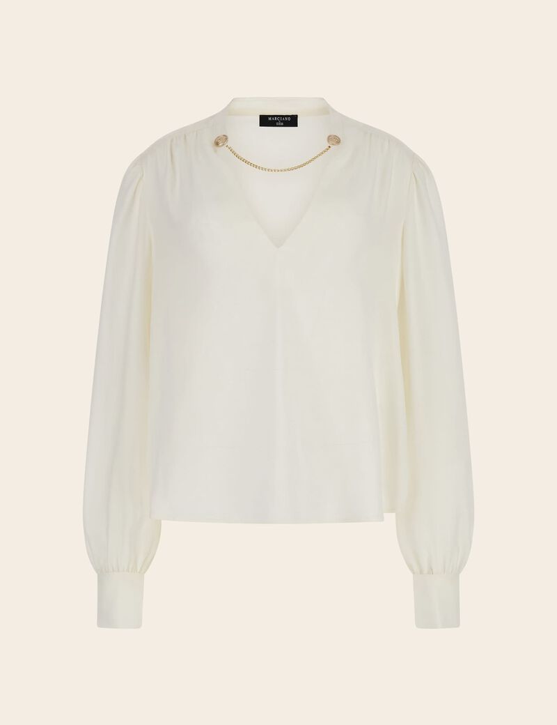 Marciano Chain Collar Blouse