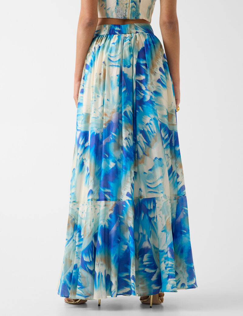 guess marciano printed maxi skirt