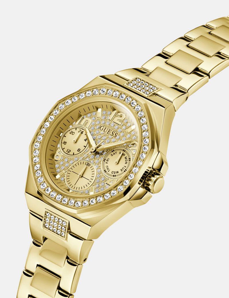 Ladies Gold Tone Multi-function Watch