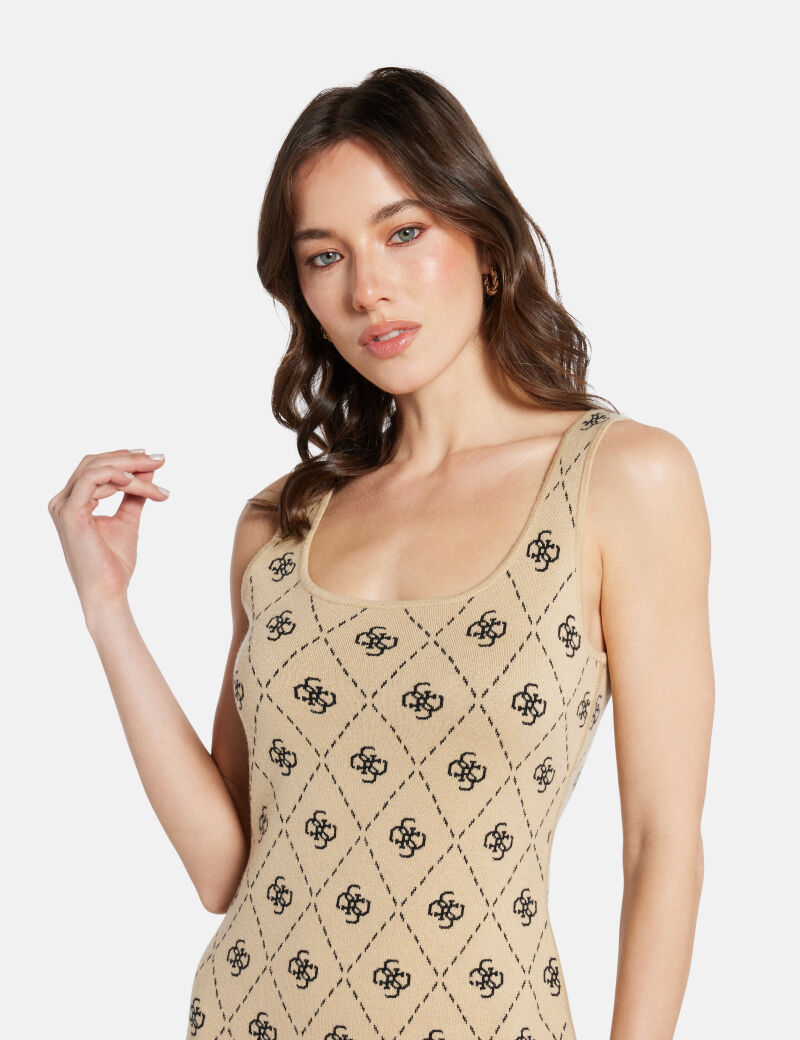 ワンピース Herlipto Trois Logo Knit Mini Dress herlipto♡Trois Logo Knit Mini Dress M