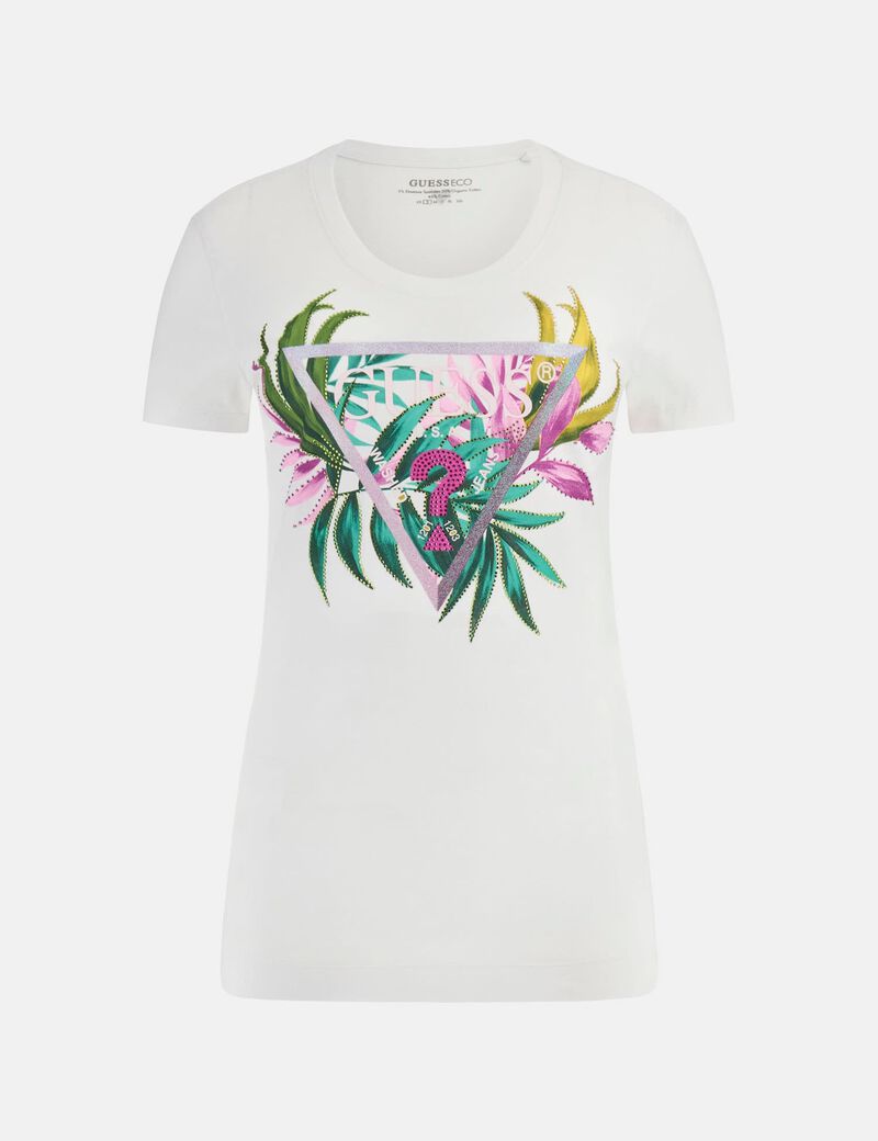 Slim-fit triangle logo T-shirt