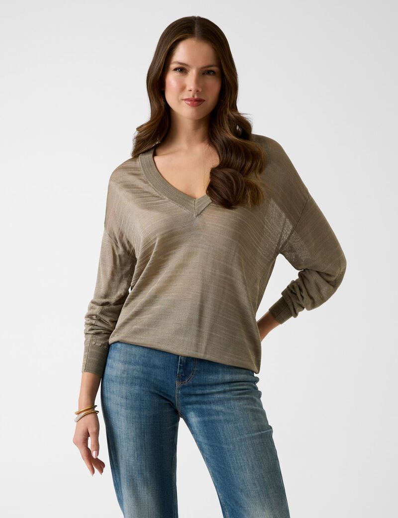 guess v neck sweater