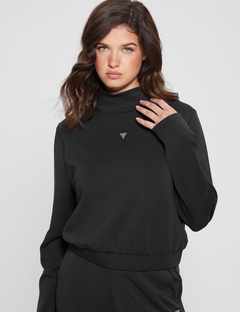High neck sweatshirt