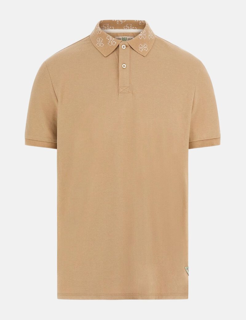 قميص بولو بياقة شعار الماركة