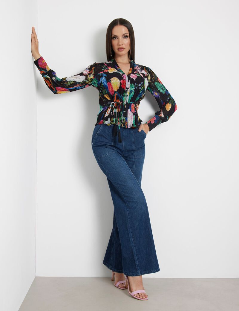 Pleated blouse