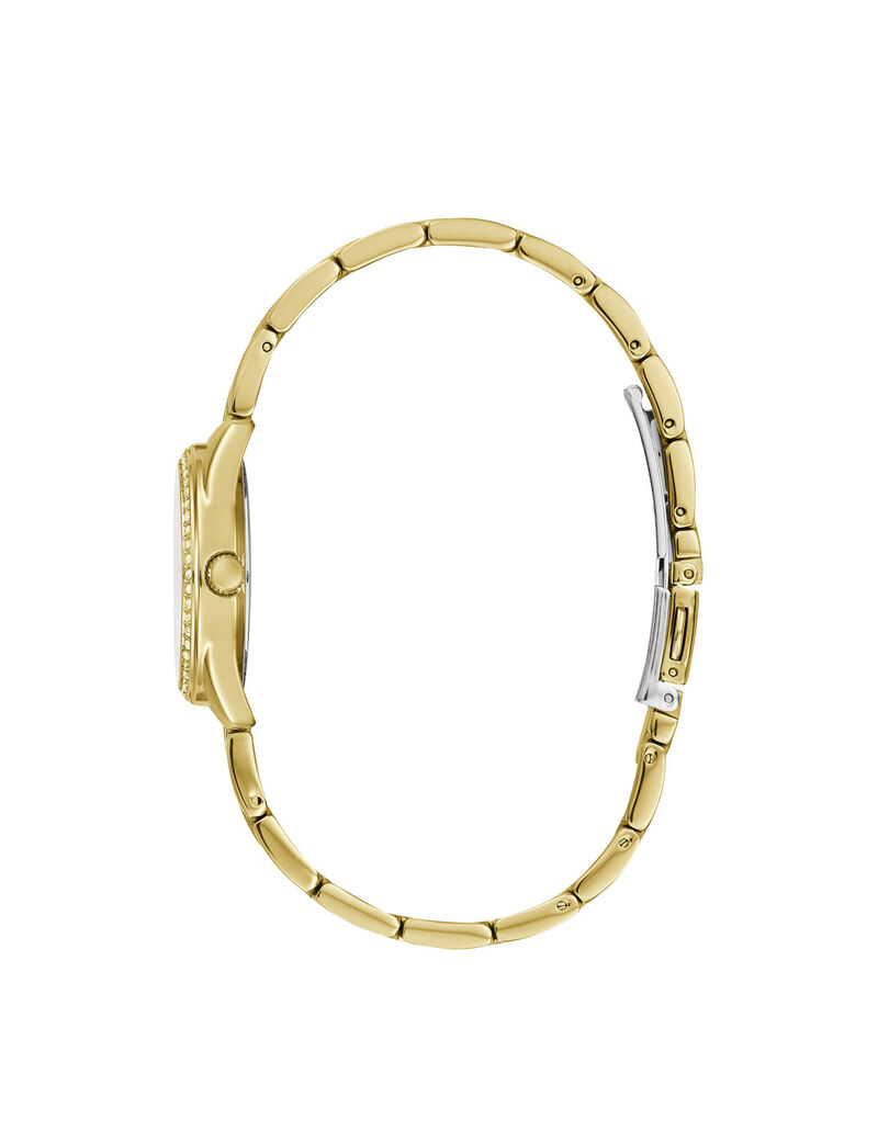 Gold Logo Analog Watch