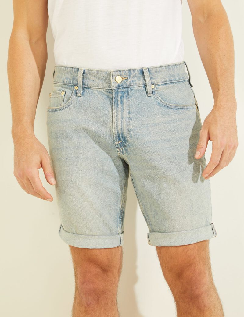 Slim Fit Denim Shorts
