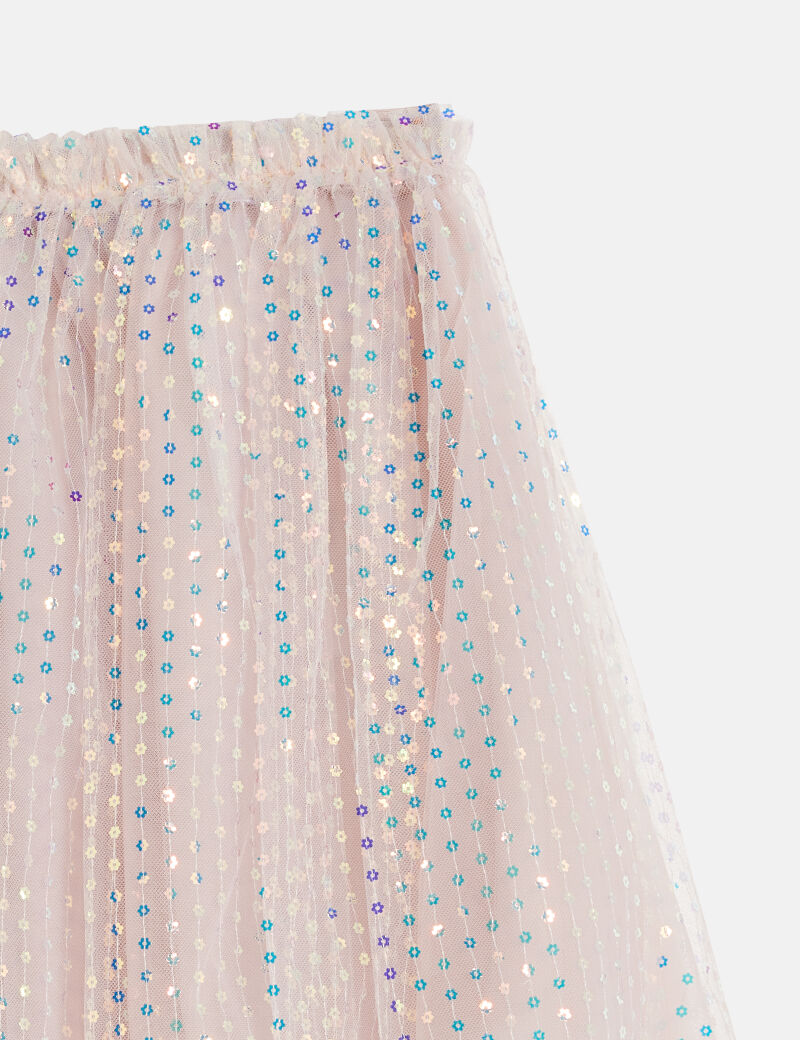 Sequins midi skirt