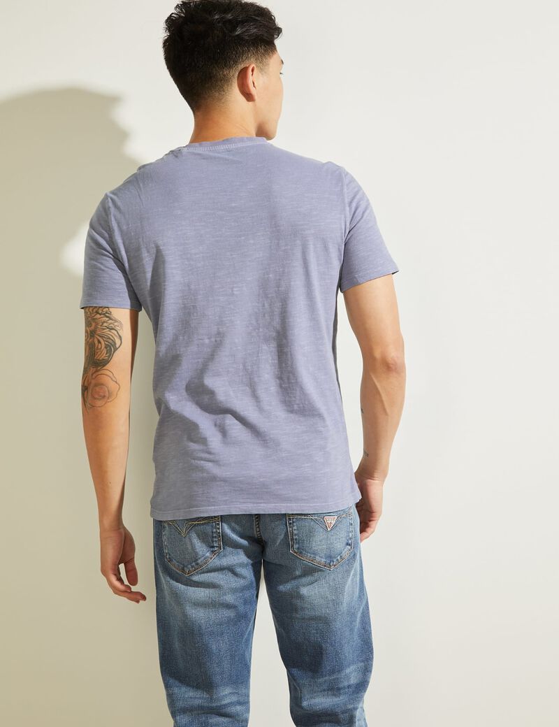 Guess Stamp Slub Crew Neck Short Sleeve Tee