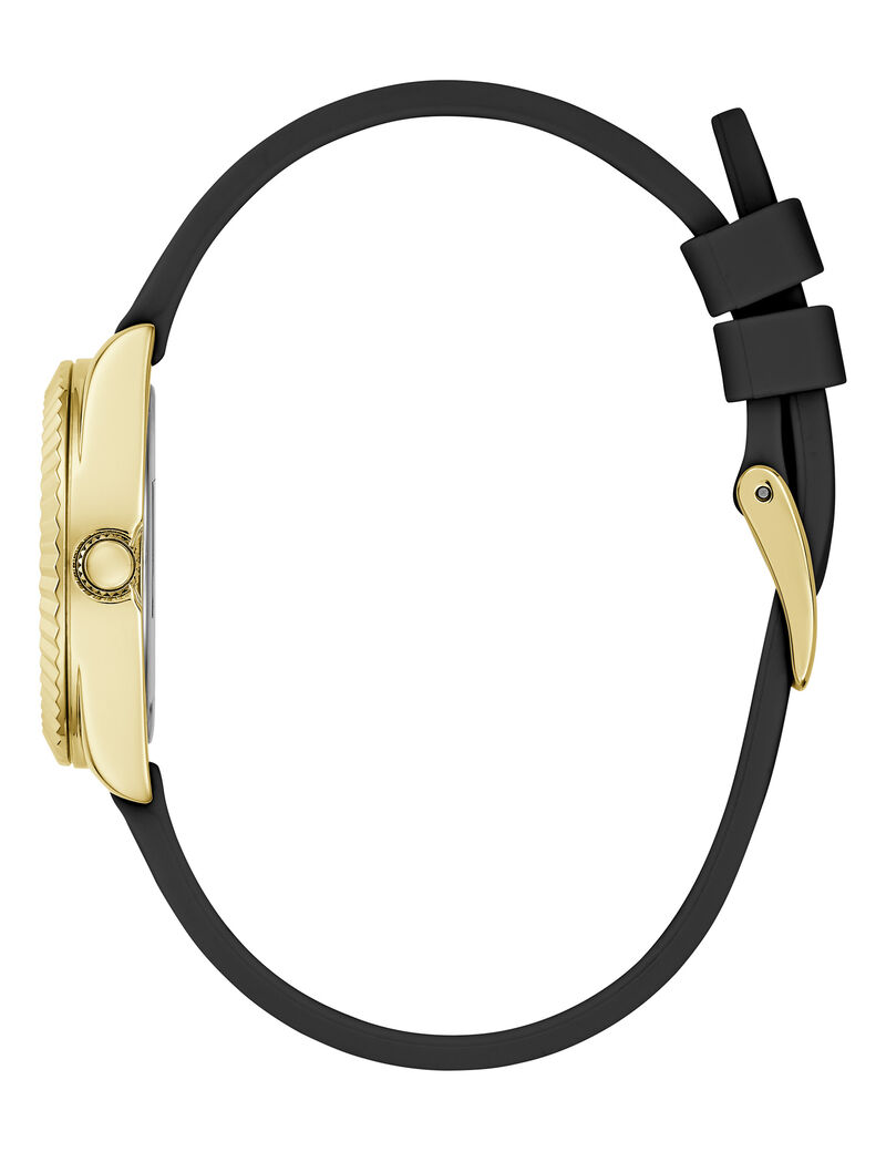 guess silicone analogue watch