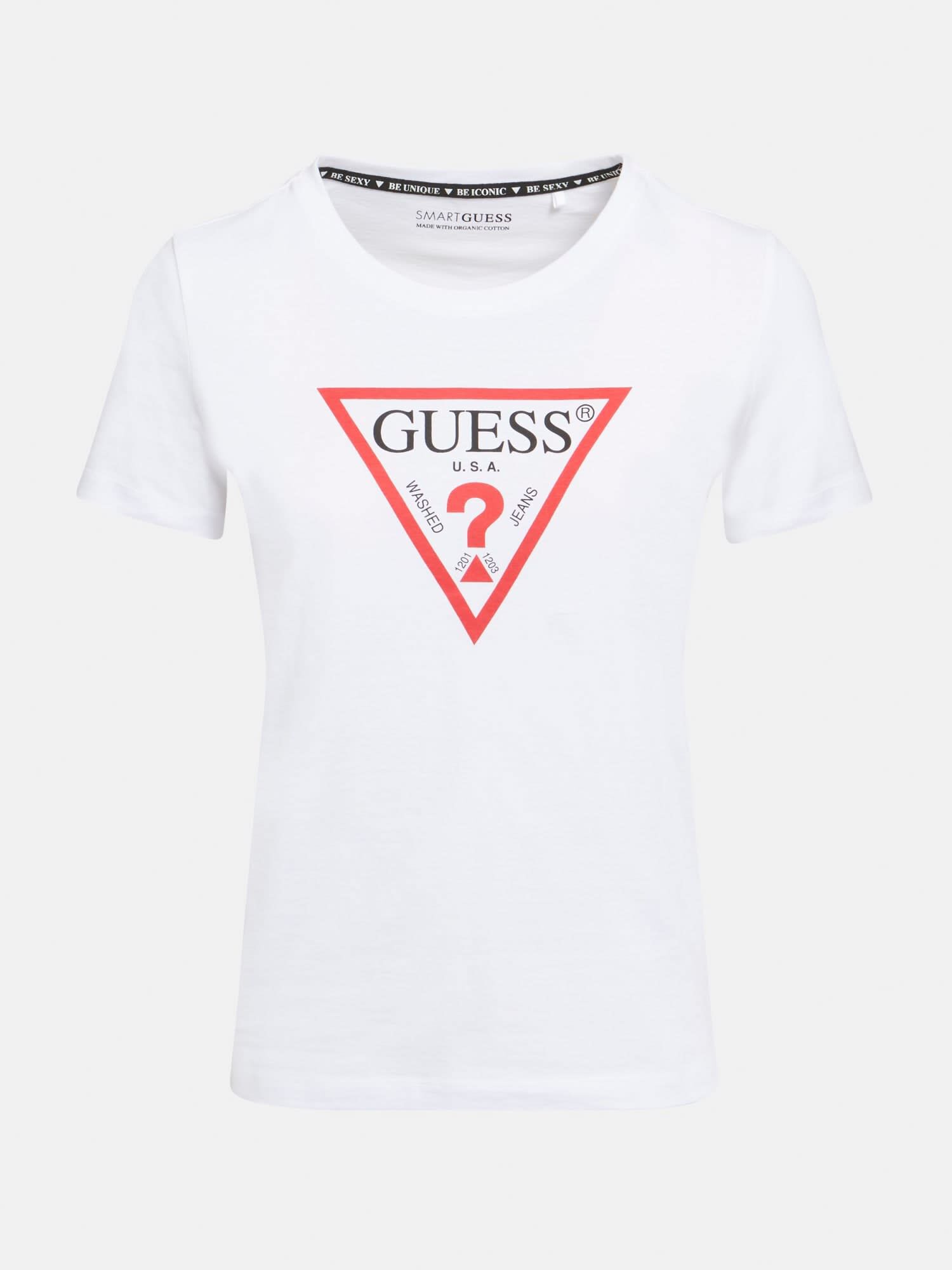 Guess logo sales t shirt