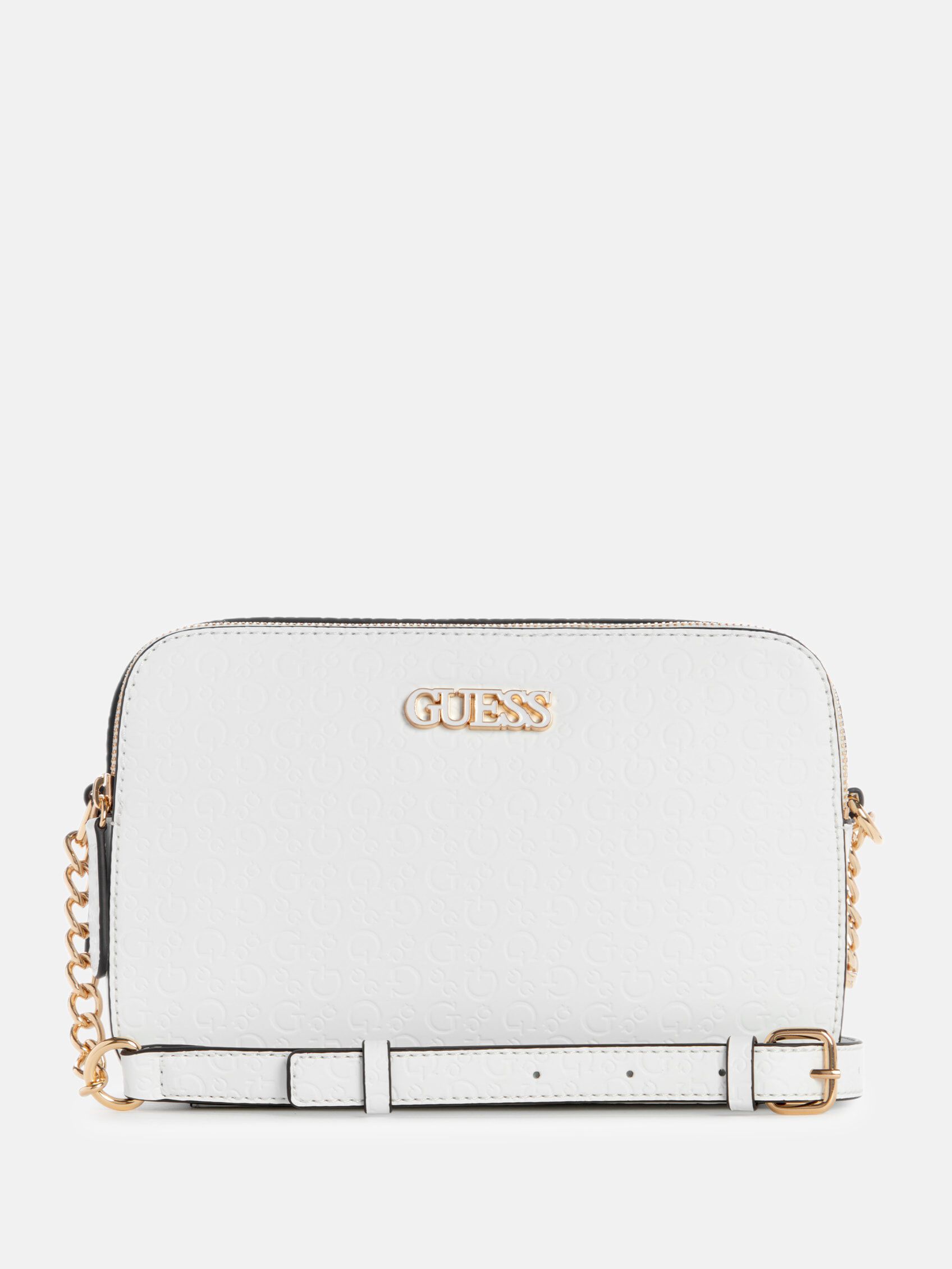 GUESSバッグ Shop GUESS Zakaria double zip crossbody bag, White | GUESS EGY