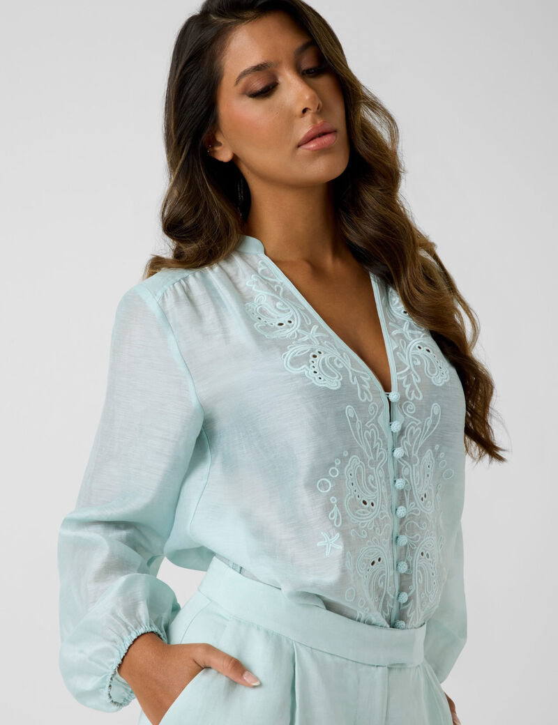 guess marciano linen blend shirt
