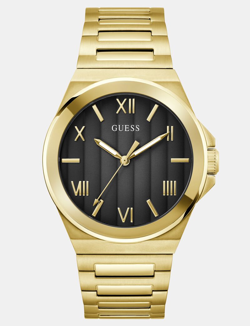 Mens Gold Tone Analog Watch