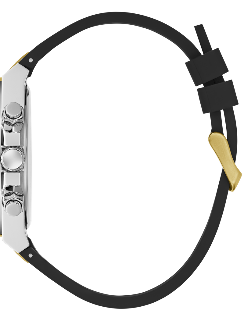 Mens Black 2-Tone Multi-function Watch