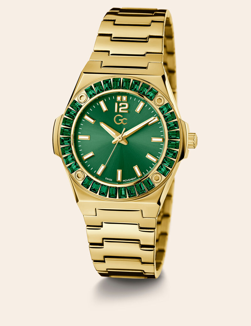 Gc steel analogue watch