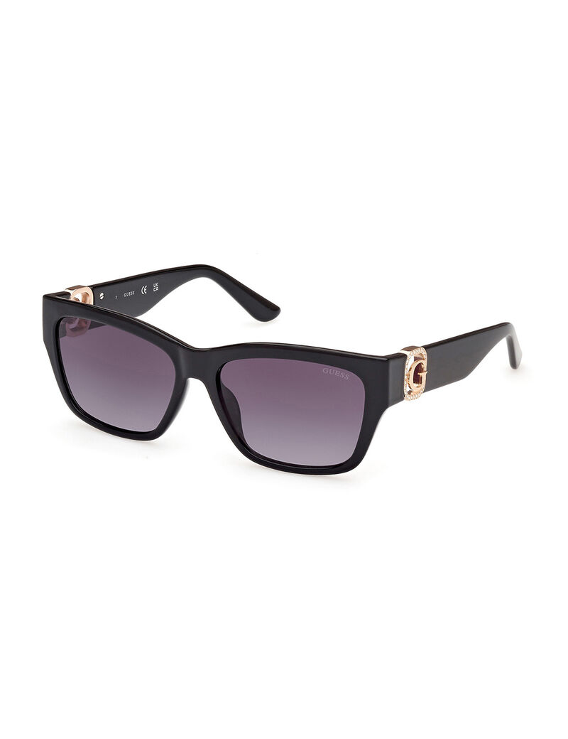 Rectangular Full Rim Sunglasses