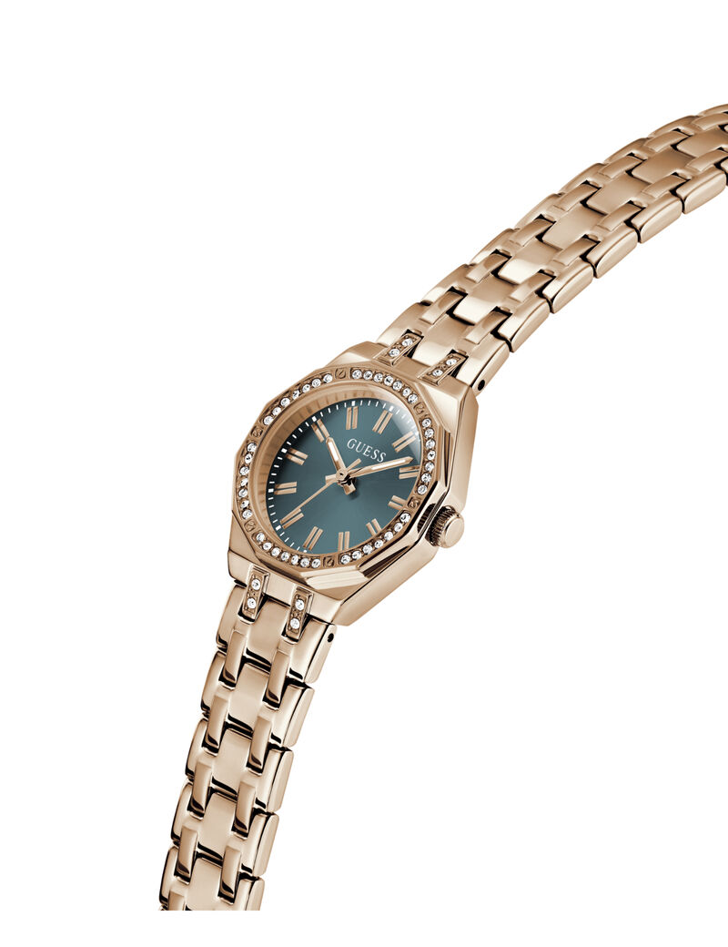 Ladies Rose Gold Tone Round Analog Watch