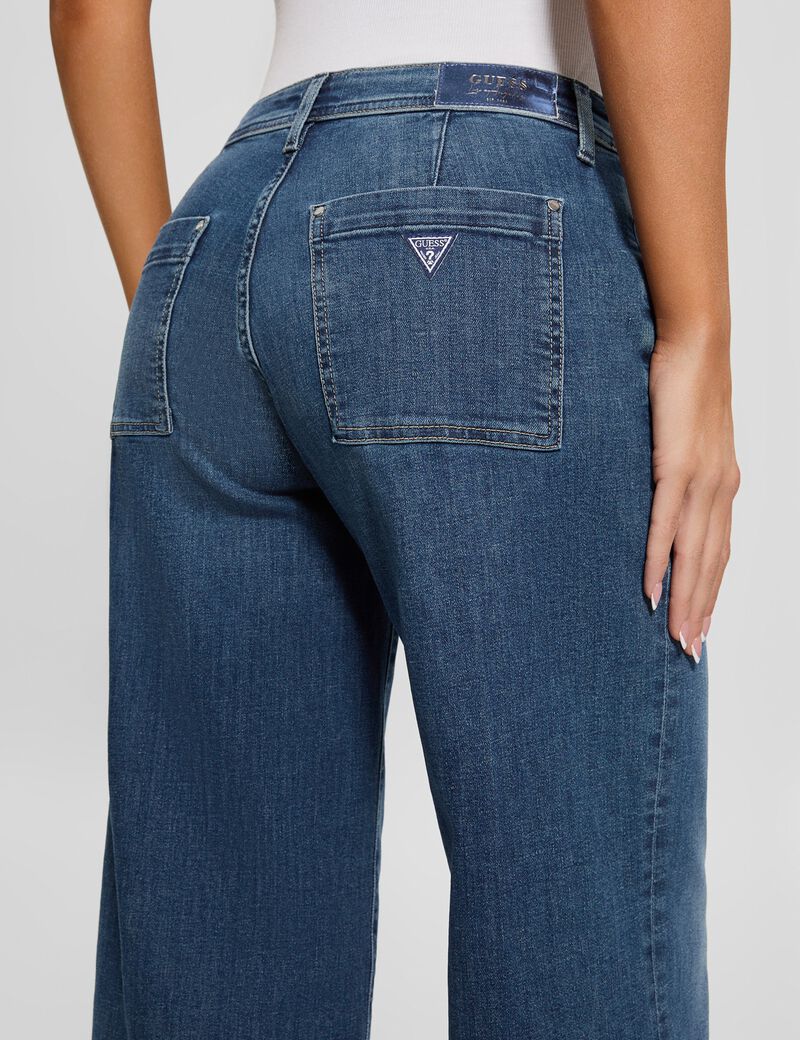 Zoya wide-leg denim pants