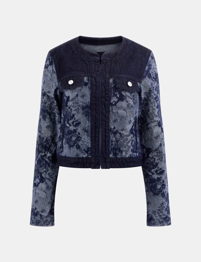 Jacquard denim jacket