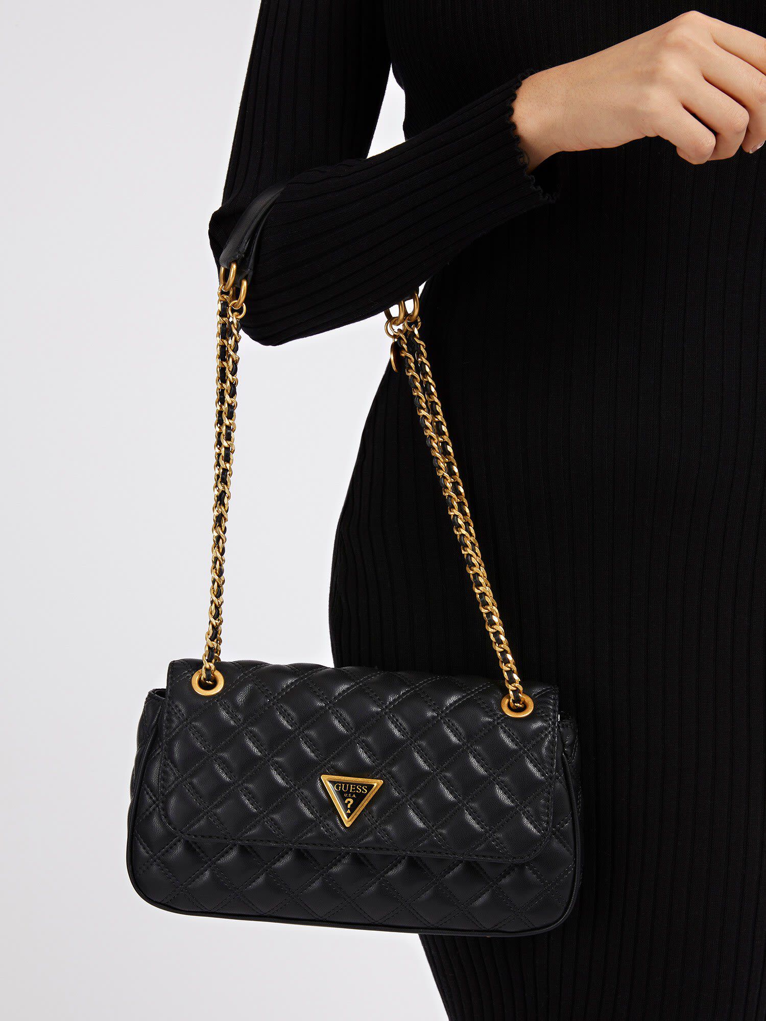 Shop GUESS Online Giully Quilted Crossbody Bag