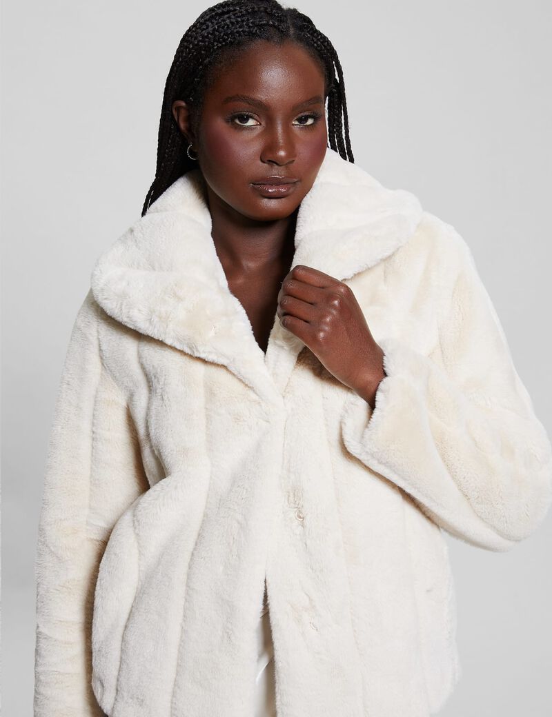 Faux fur jacket