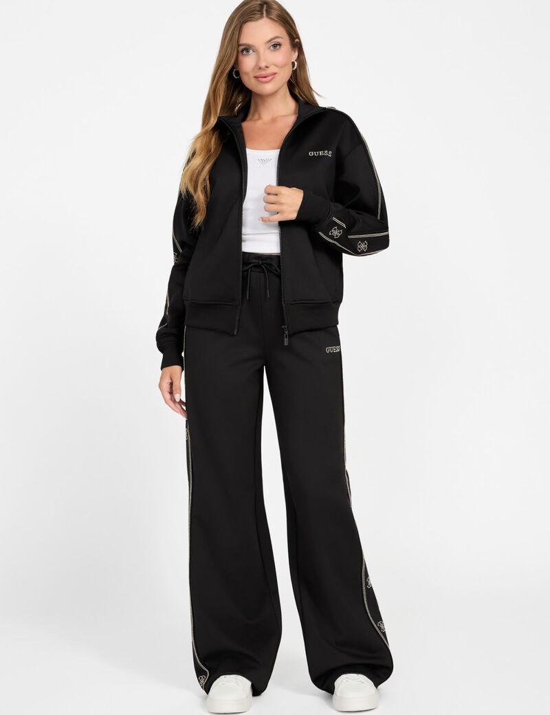 Wide-leg palazzo sweatpants