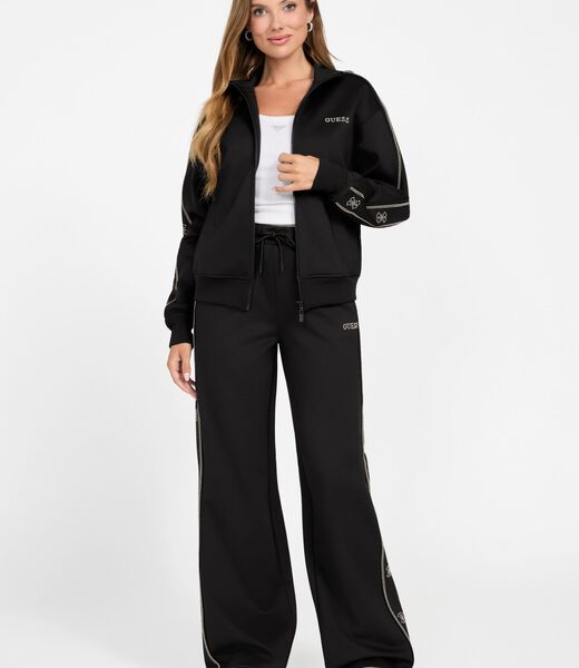 Wide-leg palazzo sweatpants