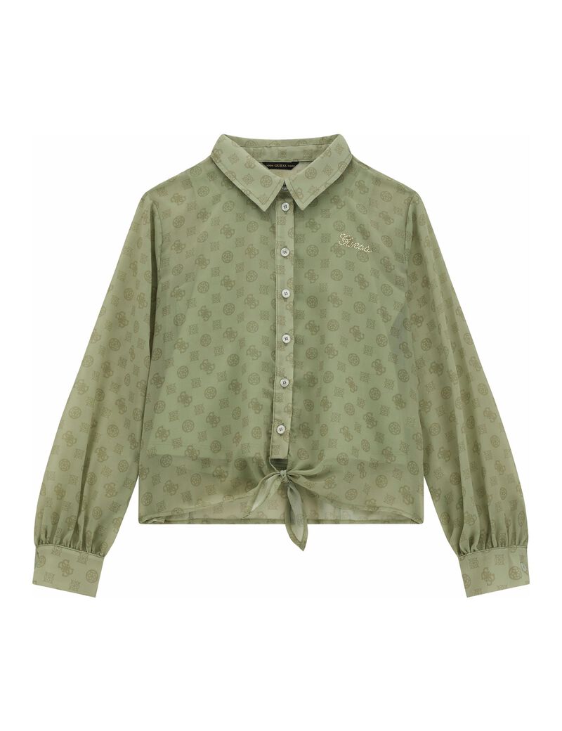 Chiffon bow shirt