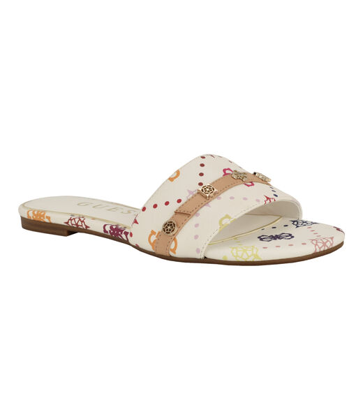 Tasam logo slide flat sandal Tasam logo slide flat sandal