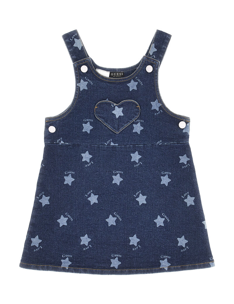 Star salopette sleeveless dress