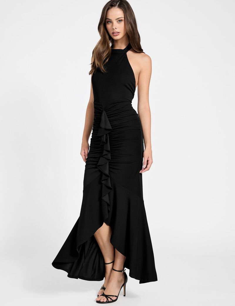 Ruffle maxi dress