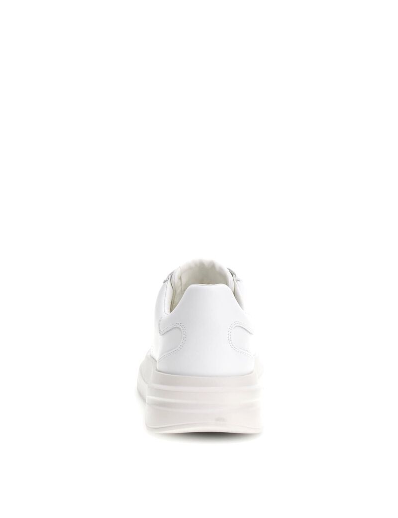 Elba leather-blend sneaker