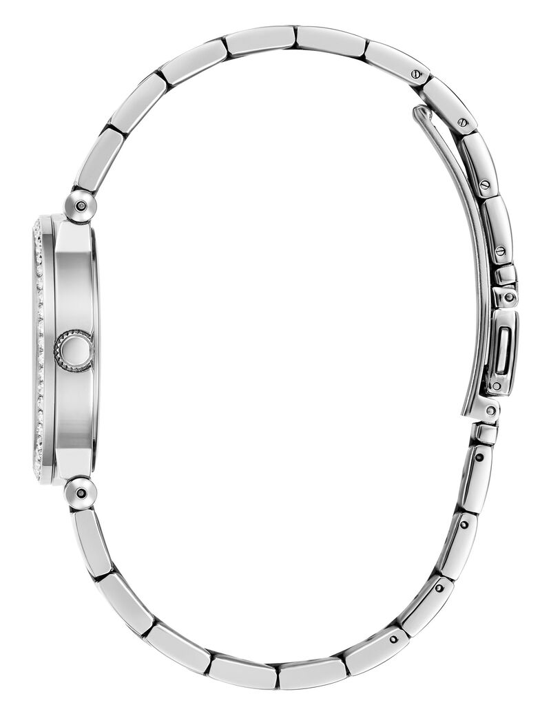 Analogue watch with crystal appliqu&eacute; detailing