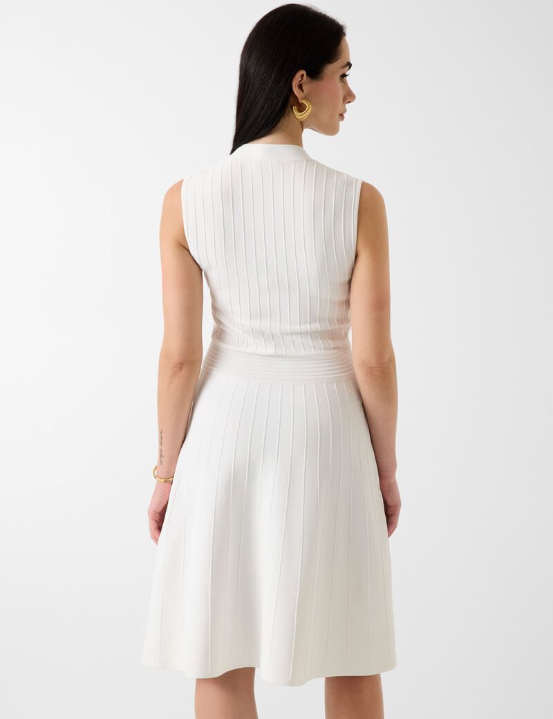 V neck sweater dress