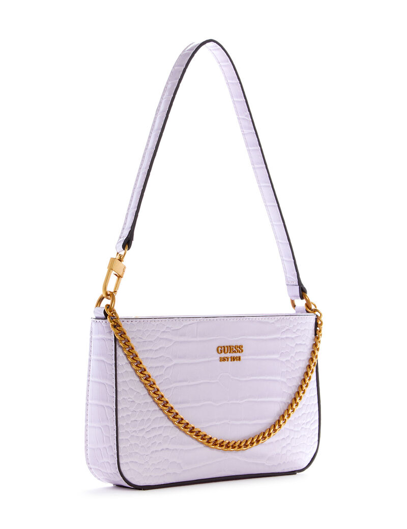 Katey Croc Mini Top Zip Shldr