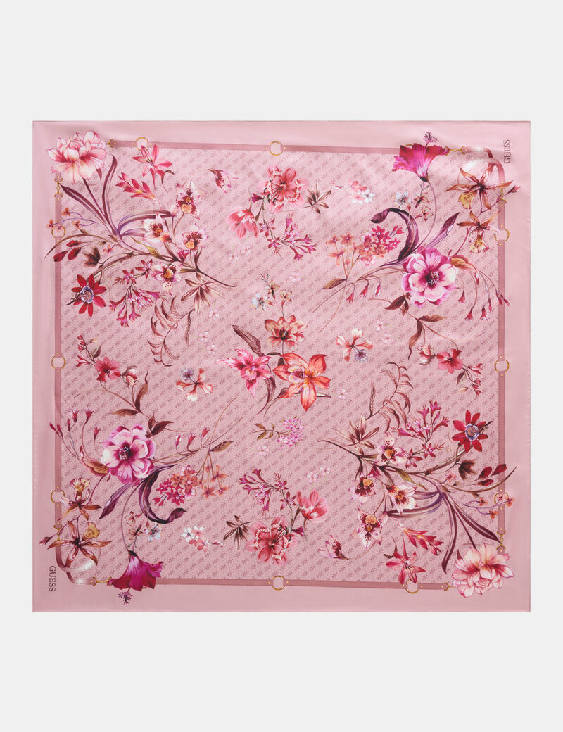 guess floral print foulard