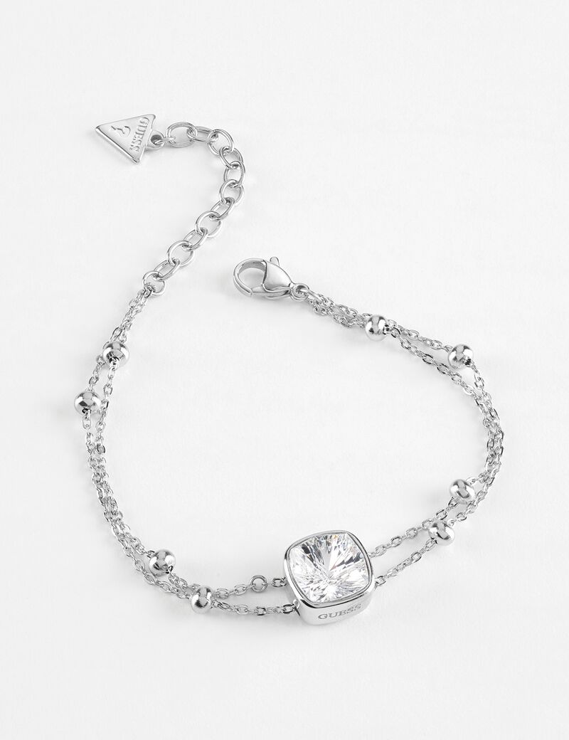 سوار فضي يتكون من سلسلتين