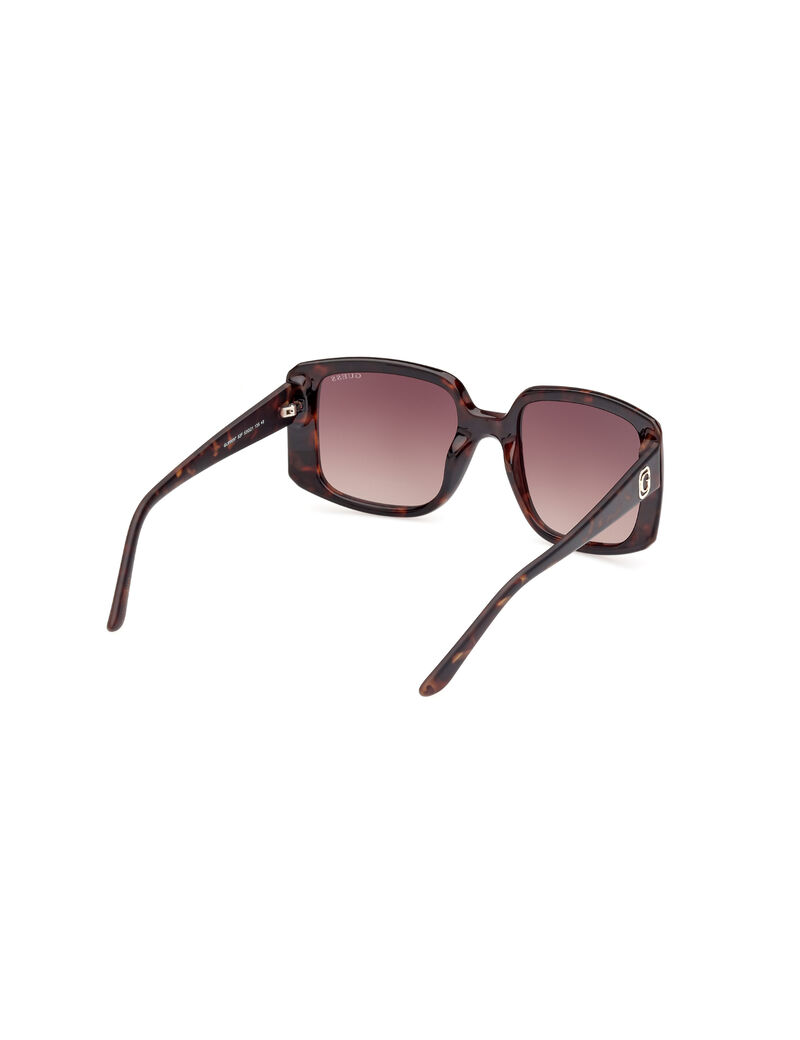 Injected Sun Glasses F Shiny Black Gradient Smoke