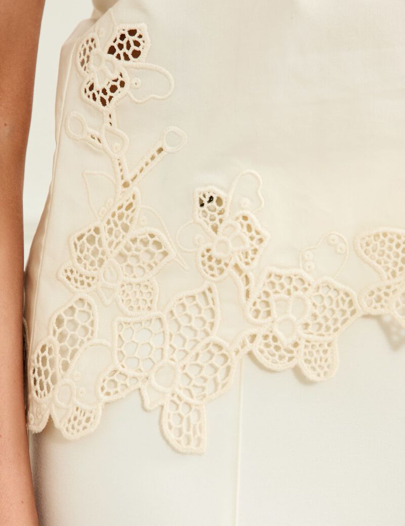 Marciano embroidered cropped cami