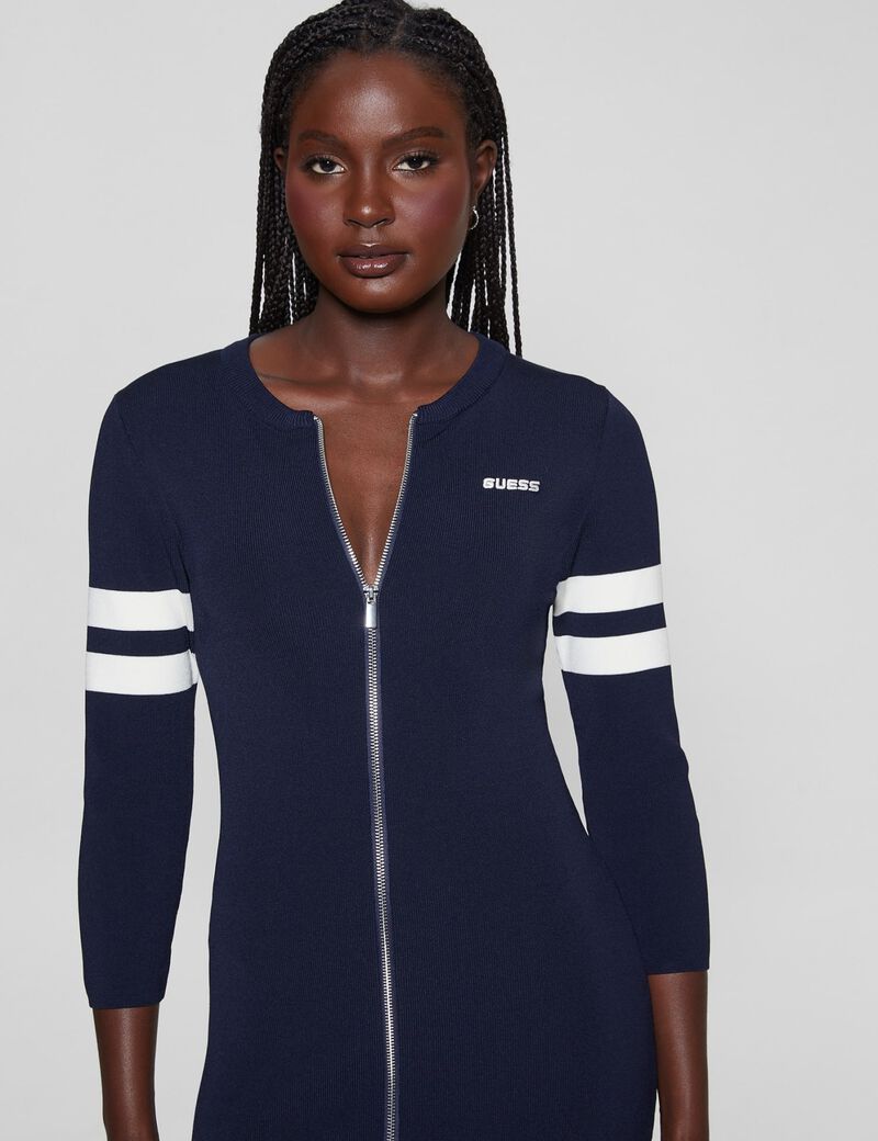 Zip mini dress