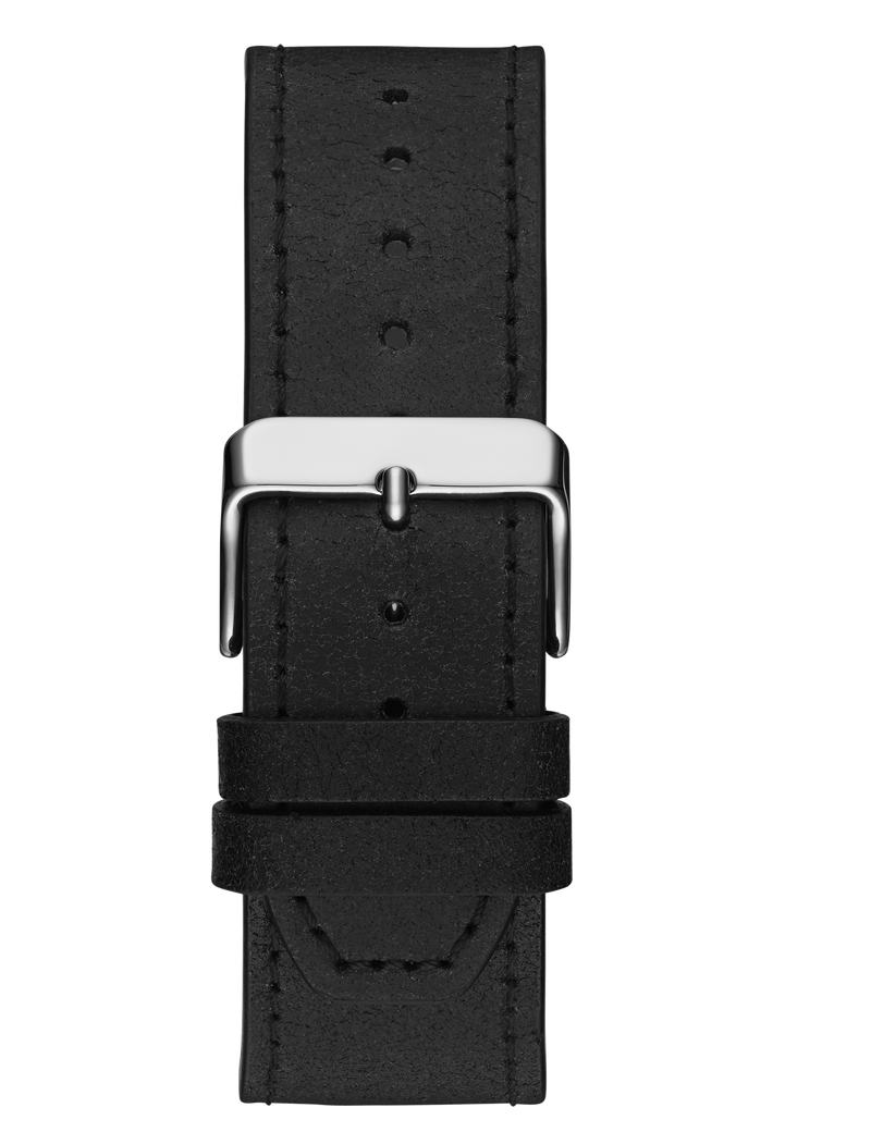 Mens Black Silver Tone Multi-function Watch