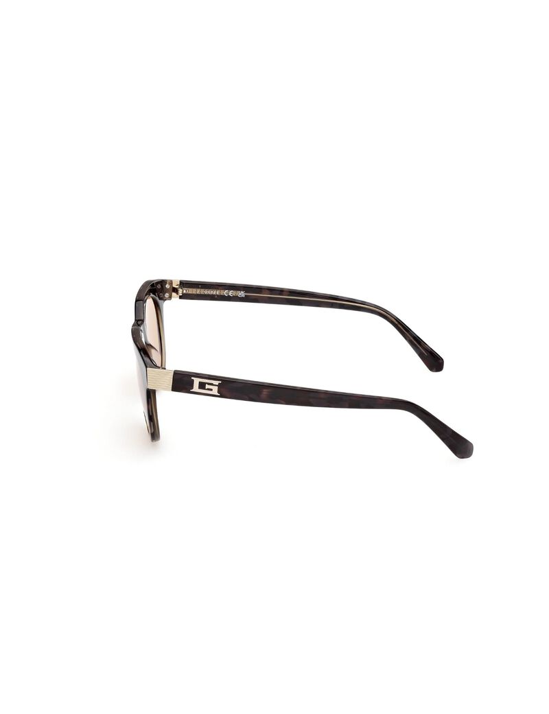 Round brown sunglasses