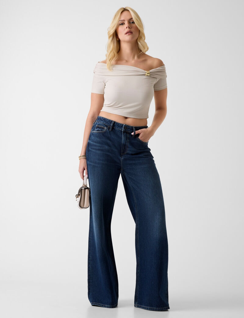 BRIGITTE OFF SHOULDER TOP