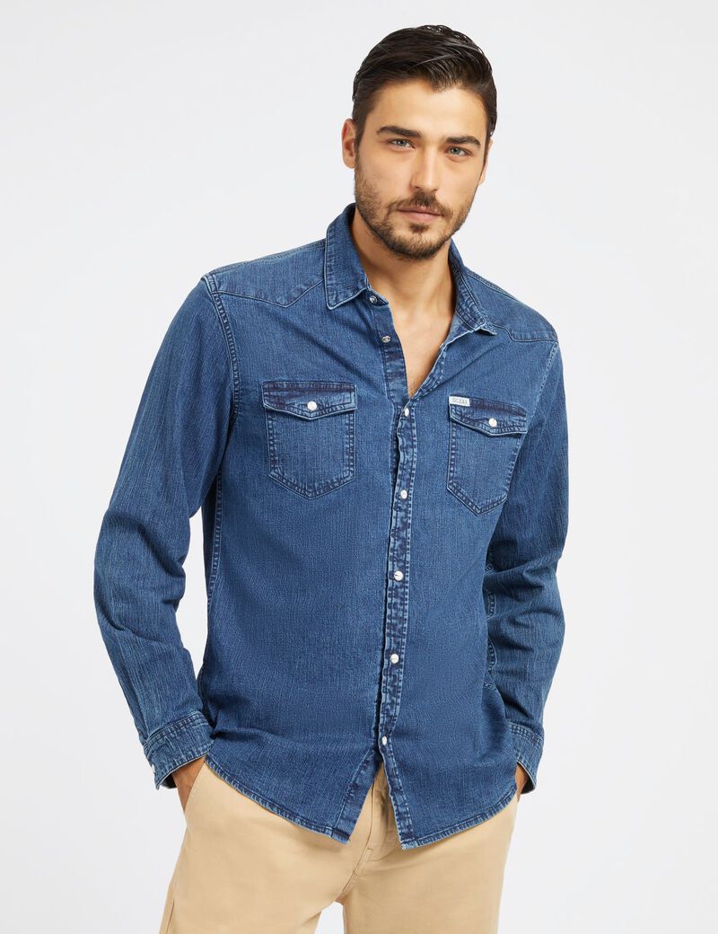 Slim Fit Denim Shirt