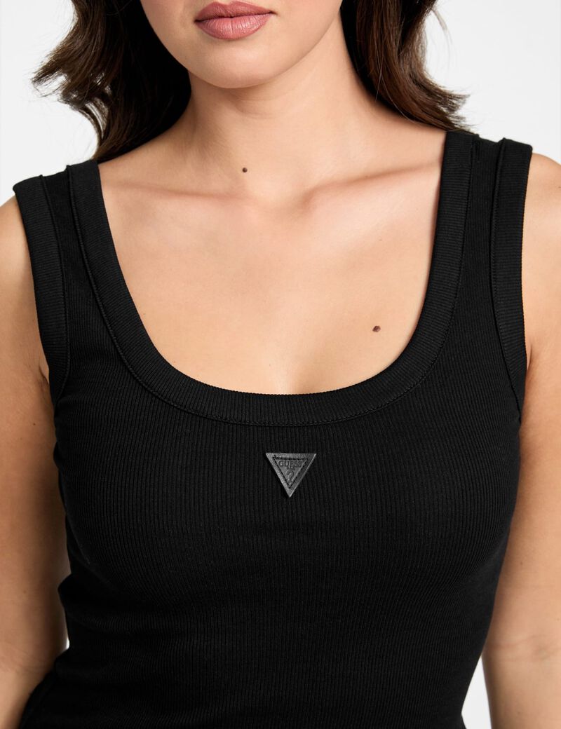 Rib-knit tank top