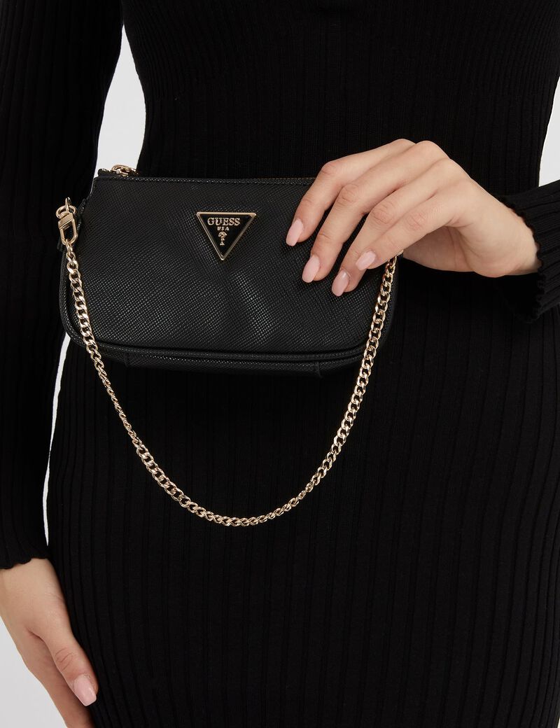 Noelle Saffiano Mini Crossbody Bag